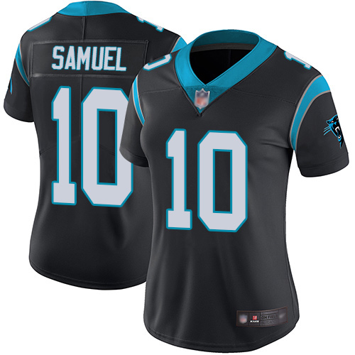Carolina Panthers Limited Black Women Curtis Samuel Home Jersey NFL Football #10 Vapor Untouchable->youth nfl jersey->Youth Jersey